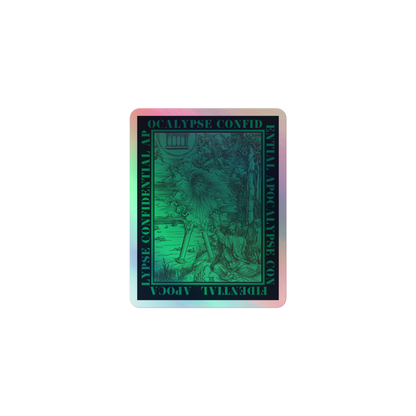 Holographic Book Eater Sticker Green