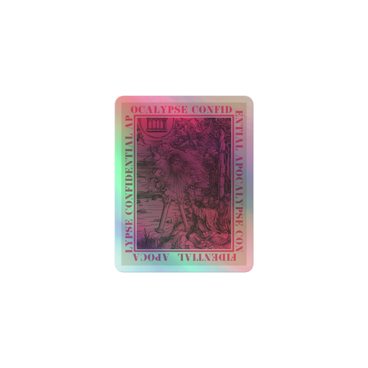 Holographic Book Eater Sticker Pink